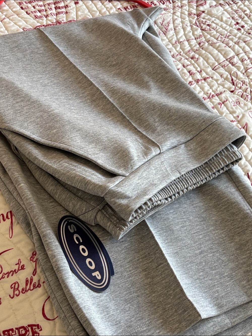 NWT Scoop Women's SCUBA KNIT Gray Pull-On Crop Pants SIZE 1X (16-18) - Picture 8 of 8